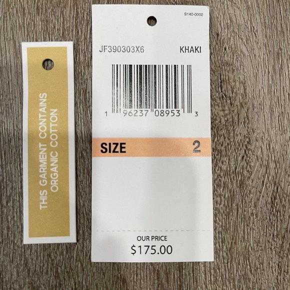 LIKE NEW - Worn 1x - MICHEAL MICHAEL KORS WASHED ORGANIC COTTON CARGOS - Picture 9 of 9